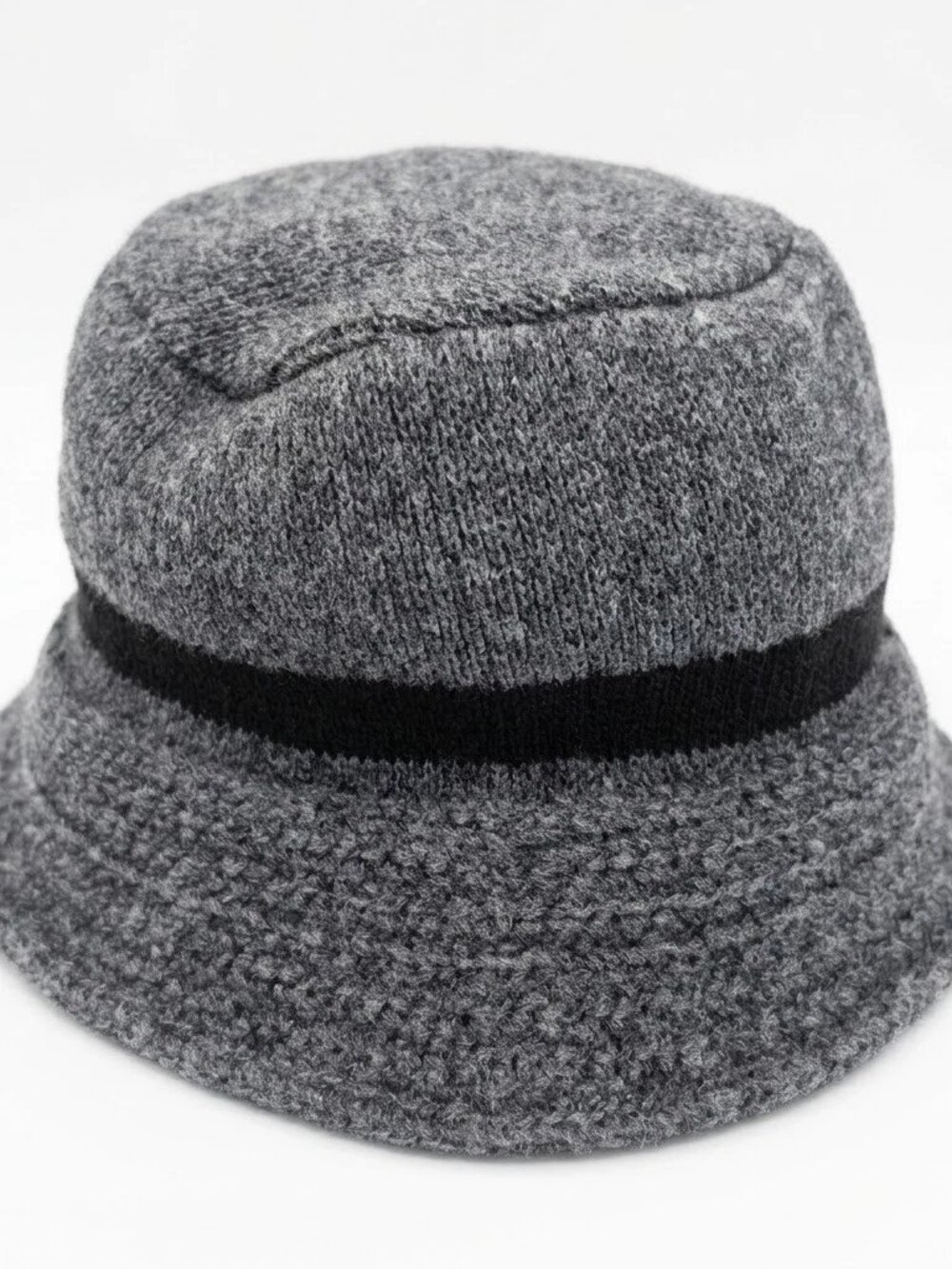 Polo Ralph Lauren Knit Bucket Hat Grey Black Stripe Men's Women's Casual